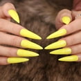 thumbnail image 6 of Colored Long Stiletto On Nails Full Cover Fingernails For Women Girls Salon Manicure Extension Acrylic Design, 6 of 8