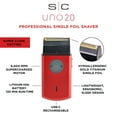 thumbnail image 7 of StyleCraft Uno 2.0 Cordless Single Foil Shaver, Mini Travel Size, Portable, Gold Titanium Premium Head, Supercharged Motor, 7 of 7