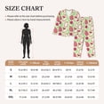 thumbnail image 4 of Pajama Sets for Women 2 Pcs, Dragon Fruit 1 Button Down Long Sleeve Sleepwear Lounge PJ Sets, 4 of 6