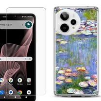 Phone Case for ATT Verge 2 5G, with Screen Protector, by OneToughShield - Water Lilies