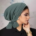 thumbnail image 2 of Daolelai Women's Middle Eastern Head Cover Fashion Elastic Headscarf Malay Indonesian Headscarf, 2 of 5