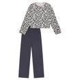 thumbnail image 1 of SCHIESSER Pijama para niña, manga larga - estampado, perneras abiertas, algodón 

Azul oscuro/Beige 164, 1 of 5