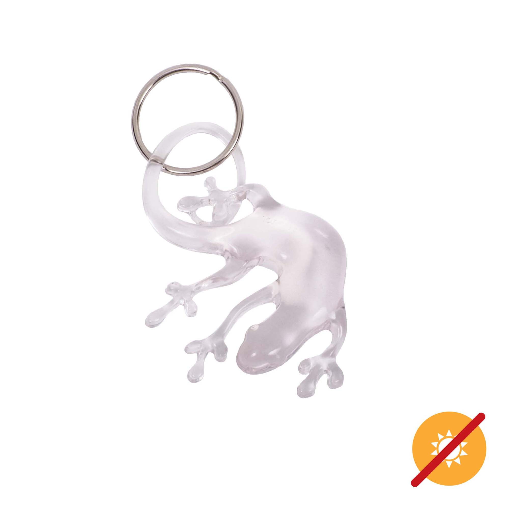 Color-Changing Key Chain Lizard - Red by DelSol for Women - 1 Pc