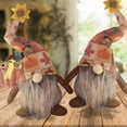thumbnail image 3 of 2PC Fall Gnomes Plush Toy Doll, 18x16x8cm Thanksgiving Gnome Decoration with Sunflower Hat, Handmade Autumn Harvest Gnomes Dolls for Home Office Table Decoration, Fall Decoration Gnomes Figurines, 3 of 7