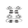 thumbnail image 3 of PowerStop Front and Rear Z23 Evolution Sport Carbon-Fiber Ceramic Brake Pad and Drilled & Slotted Rotor Kit Fits: MERCEDES-BENZ Select Models K4521, 3 of 10