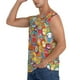 thumbnail image 3 of Fotbe Boho Cute Owls Men's Camiseta sin Mangas Estampada para Hombres, Playera Casual para Gimnasio, Entrenamiento, Playa-Small, 3 of 7