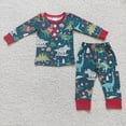 thumbnail image 1 of Conjunto de ropa de dormir para niños, camisa de dormir con pantalones de vaca de las tierras altas occidentales, ropa de dormir para bebés, pijamas de Navidad, venta al por mayor, 1 of 2