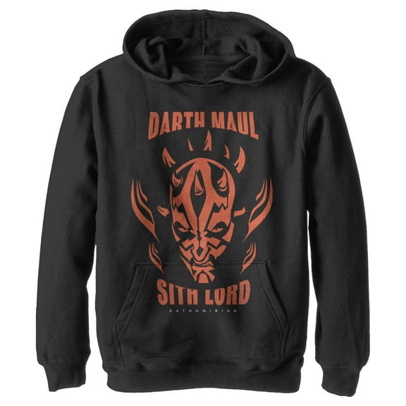 Boy's Star Wars: The Clone Wars Darth Maul Sith Lord  Pull Over Hoodie Black Large