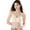 White, variant on DuoJiaJ Soft Support Bra For Seamless No Side Bulge Push Up Demi Fixed Cup Wireless Comfort T-Shirt Bras Black
