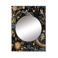 thumbnail image 2 of Designart "Celestial Azure II" Nature Mirror Wall Decor - Bohemian Blue Floral Large Mirror Wall Decor For Bedroom - 40" x 30" Inch, 2 of 5