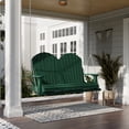 thumbnail image 2 of Wildridge Heritage Porch Swing, Turf Green - Outdoor Weather Resistant Recycled Plastic Furniture for Patio, 2 of 4