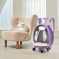 thumbnail image 4 of New Pet Luggage Transparent Bag Trolley Box Large Capacity Pet Cart For Outgoing, 4 of 5