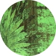 thumbnail image 1 of Ahgly Company Indoor Round Oriental Green Industrial Area Rugs, 7' Round, 1 of 4