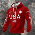 thumbnail image 4 of YAYUBA USA Hoodie Women Men Unisex Casual Graphic Patriotic American Flag Pullover Hoodie July 4th Drawstring Sweatshirt Size XXXXXL, Red, 4 of 4