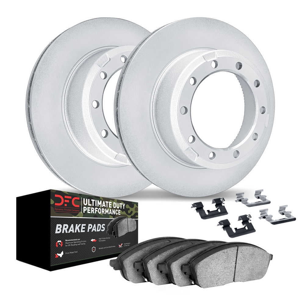 Dynamic Friction Company 4412-54022 DFC Geospec Rotors with Ultimate Duty Performance Brake Pads