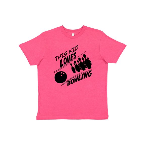 Inktastic This Kid Loves Bowling Youth T-Shirt