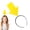 Yellow arrows, variant on Arrowhead Headband, Funny Arrowhead Hair Bands for Women Girls, Novelty Arrows Symbols Headbands for Women Hairs, Ergonomics Detachable Arrows Symbols Hair Bands, for Hairs Accessories
