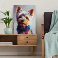 thumbnail image 5 of Colorful Yorkshire Terrier Canvas Print Painting, Wall Art Decor for Living Room Bedroom Office Kitchen Hallway, 5 of 8