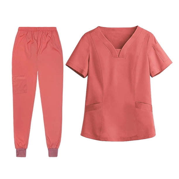 Conjunto de ropa de trabajo Salvador para mujer transpirable ligero lavable a máquina uniforme para enfermería