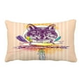 thumbnail image 1 of EREHome Boho poster portrait wolf Pillow Case Cover Set 20x30 Inch, 1 of 1