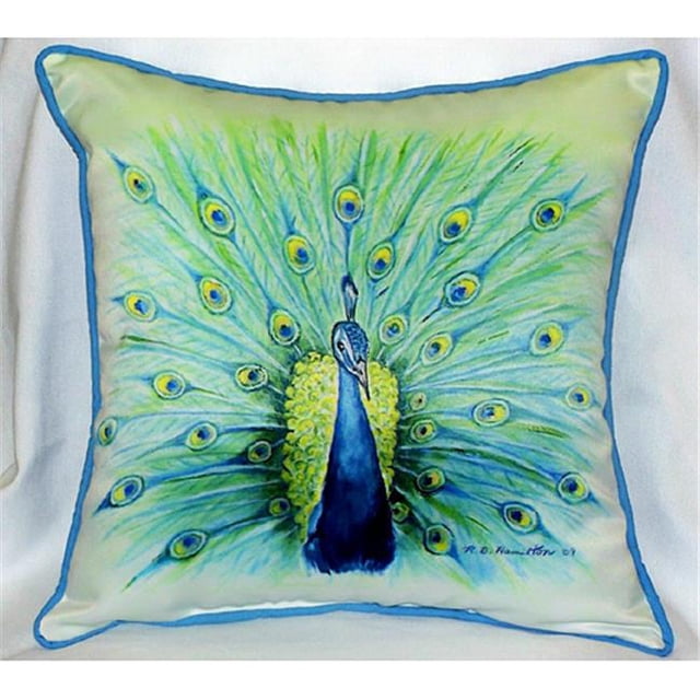 Peacock Art Only Coussin 18"x18 Pouces