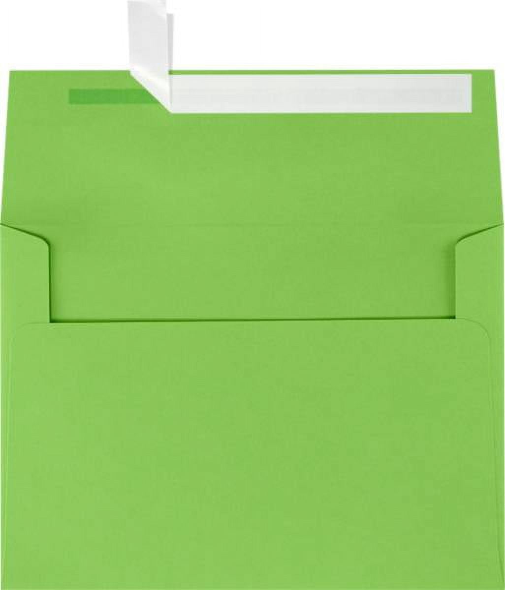 LUXPaper A7 Invitation Envelopes, 5 1/4 x 7 1/4, Limelight, 250/Pack