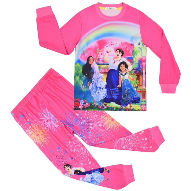 eKids Pyjama pour Filles, Pyjamas pour Enfants et Tout-Petits, Ensemble de Pyjamas 2 Pcs, Vêtements de Nuit