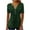 Z9-Green womens shirts, variant on QETYUW Women's St Patrick's Day T-Shirt Short Sleeve V Neck Pleated Tunic Tops Plus Size Button Up Shirts Casual Green Tshirts