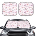 thumbnail image 2 of Fotbe Retro Floral 2-Piece Car Windshield Sun Shade | Sun Blocker for Car Windshield | Foldable Automotive Interior Accessories for Sun Protection-Large, 2 of 7