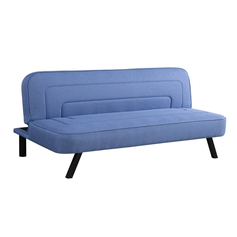 Serta Fletcher Modern Twin Futon, Blue Woven Fabric - Walmart.com