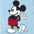 thumbnail image 2 of Men's Mickey & Friends Classic Mouse Flowers  Graphic Tee Light Blue 2X Large, 2 of 4