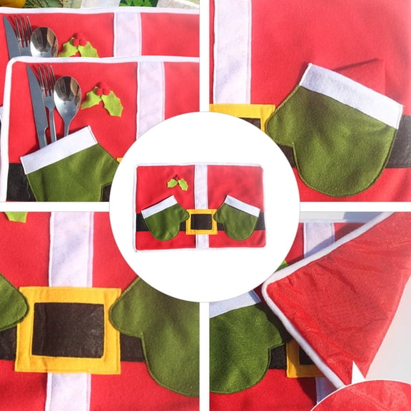 NUOLUX Christmas Table Mat 1Pc Assorted Color Decorative Placemat for Kitchen and Dining Room Use