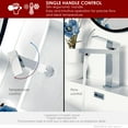 thumbnail image 3 of Stylish Single-Handle Polished Chrome Bathroom Faucet Height 6½" B-112C, 3 of 8