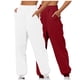 thumbnail image 1 of Puntoco Pantalones De Chándal Informales De Color Sólido Para Mujer De 2 Piezas, Leggings Sueltos Para El Hogar, Pantalones Deportivos Rojo Xl (Cambiado A Xxl Para La Entrega), 1 of 4