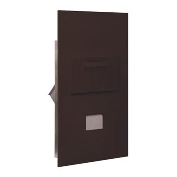 Salsbury 3600C6-ZRP Salsbury Collection Unit For 6 Door High 4Bplus Mailbox Units - Bronze - Rear Loading - Private Access