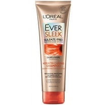 L'Oreal Paris EverSleek Sulfate Free Anti-Fade Keratin Caring Shampoo, 8.5 fl oz