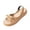 Khaki, variant on Peep Toe Platform Shoes, Women's Summer Slip On Leather Sandals Casual Flats Slingback Walking Shoes Outdoor Open Toe Fish Mouth Sandals Comfortable Elastic Ankle Strap Platform Sandals, Yellow 8