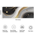 thumbnail image 3 of Black White Gold Marble Wave Dot Pattern Bathroom Rugs Mat,Non Slip Microfiber Bathroom Rug,Rubber Backing,Soft Bathroom Mats for Bathroom Floor,Tub and Shower,47x17in(120x43cm), 3 of 5