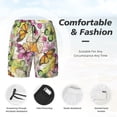 thumbnail image 5 of Sigee Butterflies2 Print Mens Swim Trunks with Compression Liner Quick Dry Swim Stretch Beach Shorts with Pockets,S-3XL, 5 of 7