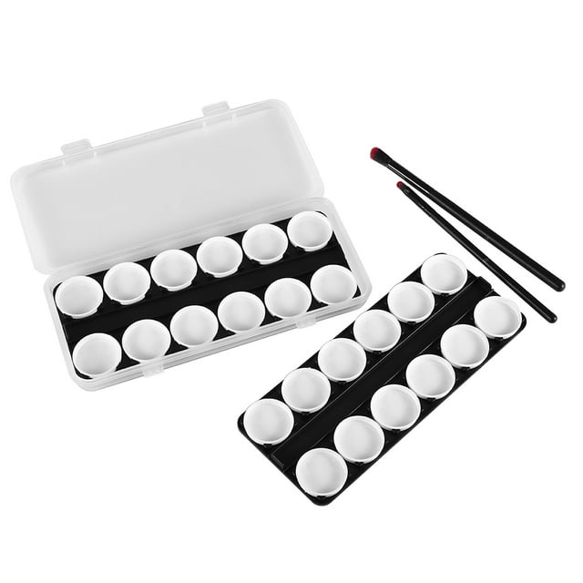 Paleta de arte de uñas, esmalte de uñas, paleta de colores de arte de uñas de acuarela, paleta de pintura multifuncional