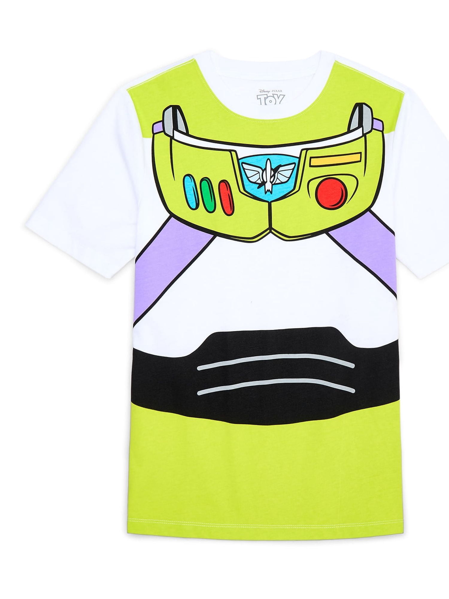 Toy Story Buzz Lightyear Boys Short Sleeve Graphic Costume T-Shirt, Sizes 4-18