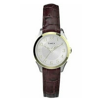 Timex TW2U68100 Briarwood 28mm Analog Quartz Leather Strap Women's Watch