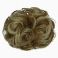 thumbnail image 1 of Pony Tail Hair Extension Bun Big Wave Curls Hairpiece Wrap Chignon Scrunchie Synthetic Hair for Women, 1 of 8