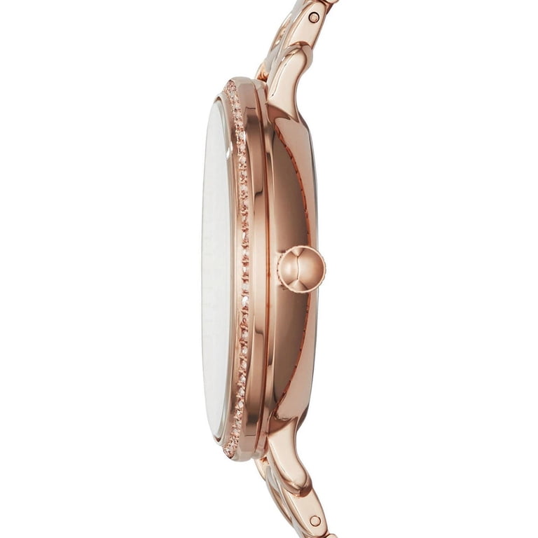 Rose Gold Fossil Watch with Pearl face Fossil Neutra Chronograph Mother of Pearl Brown Dial Rose  main image 4
