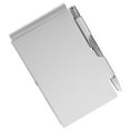 thumbnail image 4 of MOVTOTOP Silver Metal Notebook with Pen Holder Compact Size for Writing Use Mini Notepad 3.5 x 2.1 inches, 4 of 7