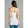 thumbnail image 4 of Essential Basic Women's Plus Size Casual Long Camisole Top with Adjustable Strap 6 Pack, 3Black 3White, 1XL, 4 of 5