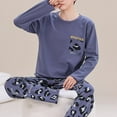 thumbnail image 1 of Printemps Automne Plus 5TG Pyjama Tricoté pour Hommes à Carreaux Ensembles de Pyjamas Décontractés Mode Nuit, 1 of 5
