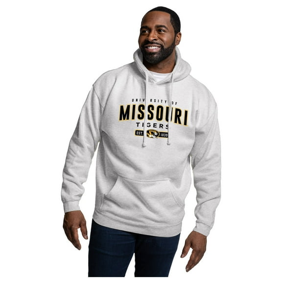 Men's League Collegiate Wear Heather Gray Missouri Tigers Essentials 2.0 Fleece Pullover Hoodie