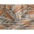 thumbnail image 3 of Ambesonne Leaves Quilted Bedspread Set 3 Pcs, Botanical Pattern Fall Leaf, King, Apricot Burnt Orange, 3 of 4