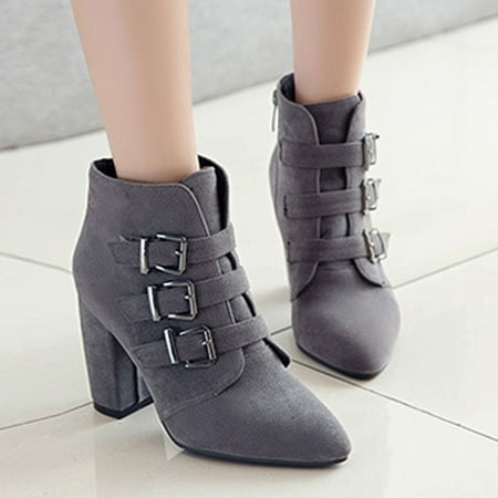 Summer Saving Clearance AXXD High-Heels Ankle Boots Logger Boots Work Shoes Women 2024 Rain Boots For Women Couples Mid-Calf Outdoor Flat Boots For Reduced Price